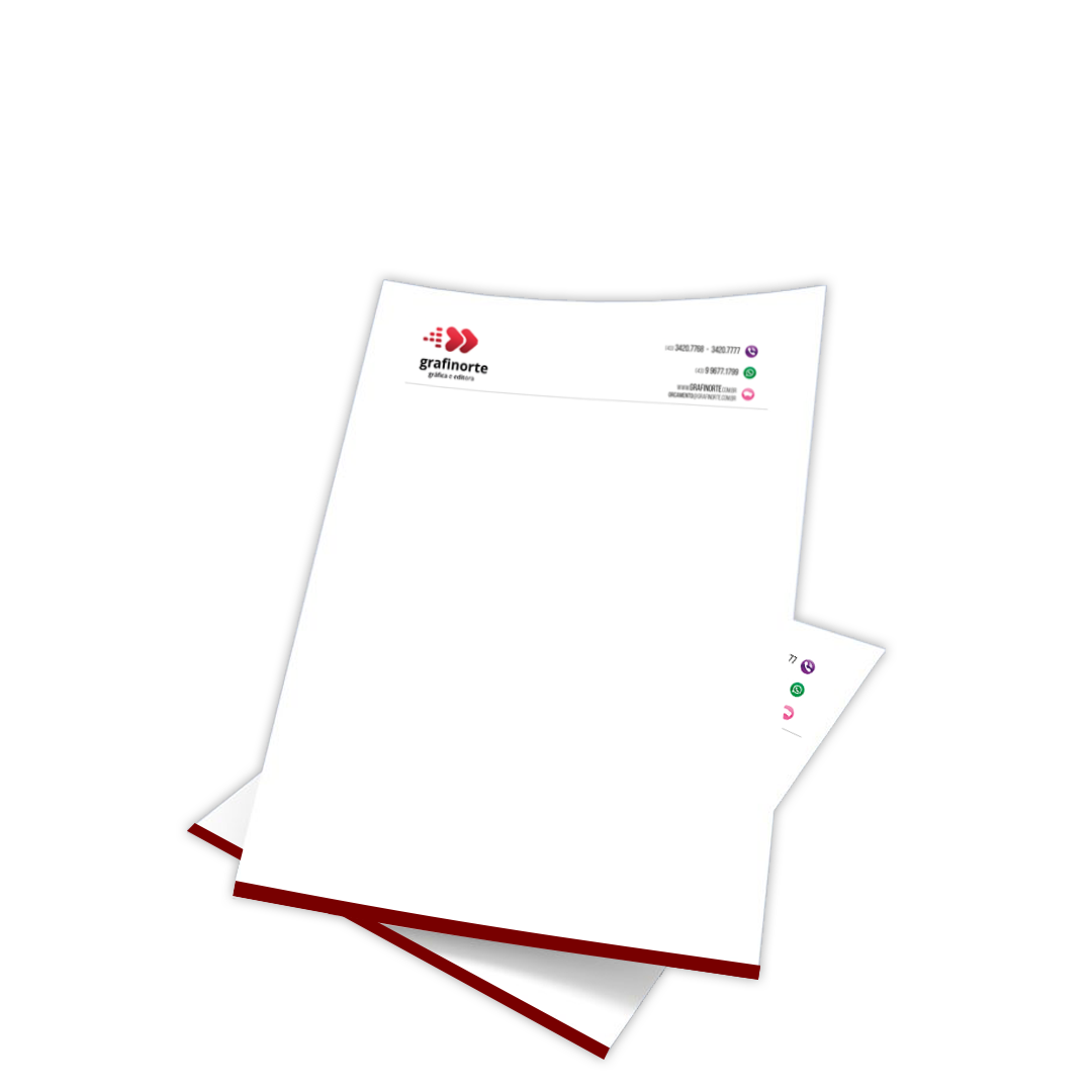 Papel Timbrado | Grafinorte - Gráfica Online com entrega em todo o Brasil