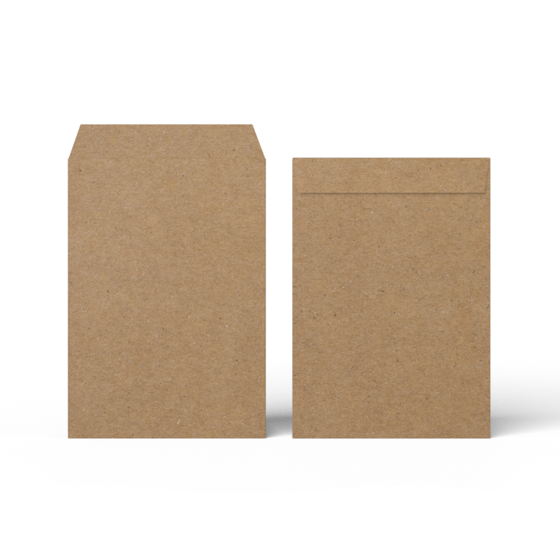 Envelope Meio Saco Kraft Pardo 24x18 cm