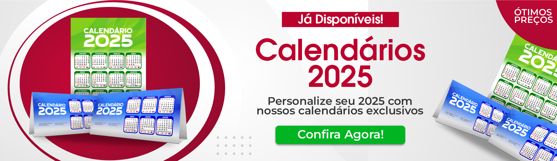 Calend�rios personalizados 2025